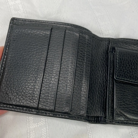 Gucci Bifold Compact Wallet GG Guccissima Monogram Canvas Black Web Tab - Picture 13 of 17